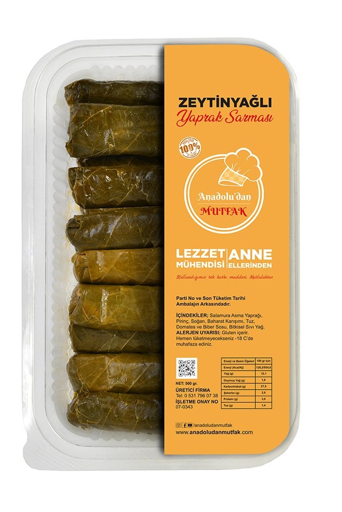 Zeytinyağlı Yaprak Sarması 500 gr